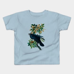 Raven from Birds of America by John James Audubon Kids T-Shirt